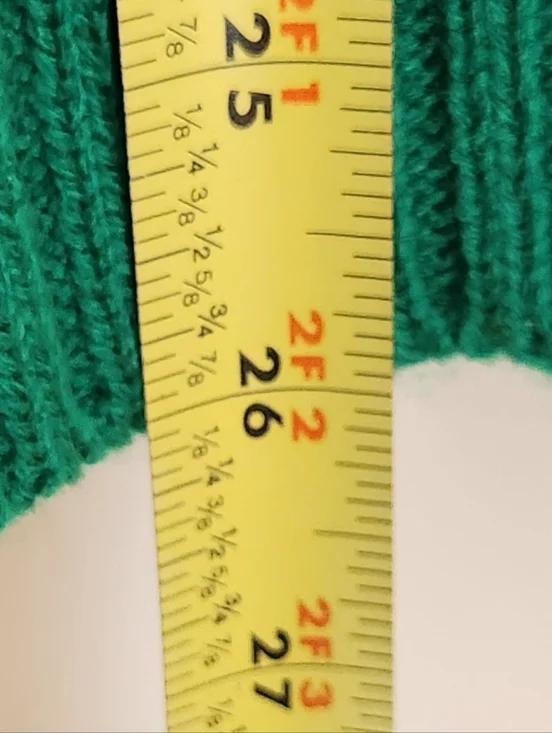 Holly Jolly 4ever Merry Christmas Green Sweater Holiday Womens Size M NWT #1173 - Picture 6 of 6